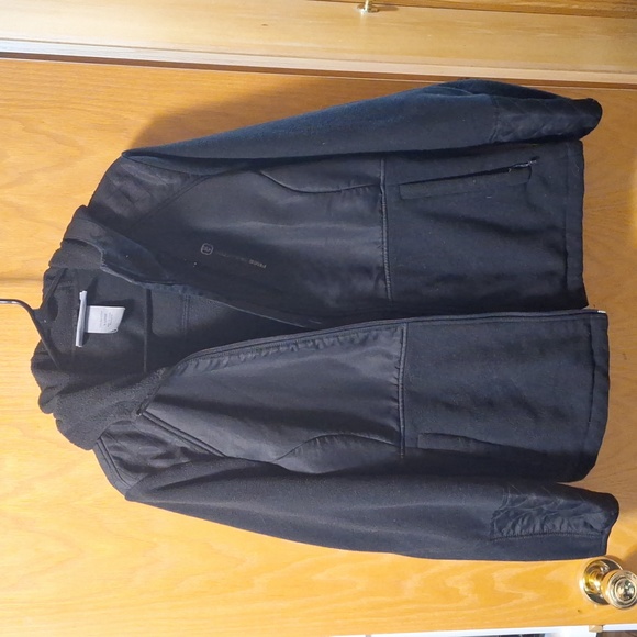 Free Country Jackets & Coats Black Fleece Jacket Poshmark